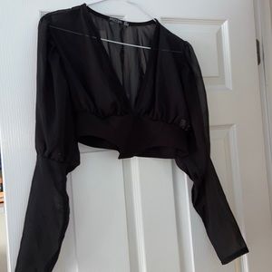 Nasty gal corset crop top